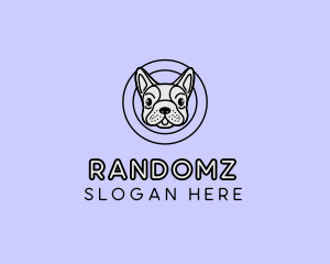 French Bulldog Dog logo design