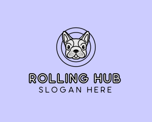 French Bulldog Dog logo design