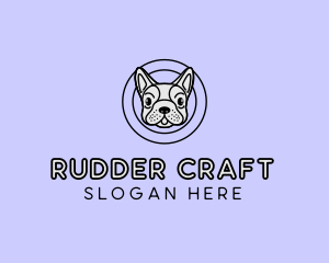 French Bulldog Dog logo design