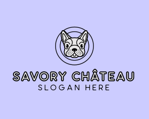 French Bulldog Dog logo design