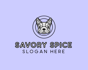 French Bulldog Dog logo design