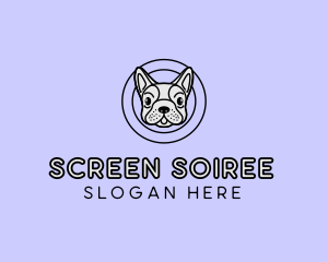 French Bulldog Dog logo design