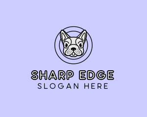 French Bulldog Dog logo design