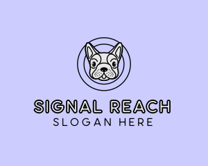 French Bulldog Dog logo design