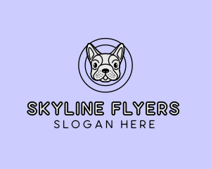 French Bulldog Dog logo design