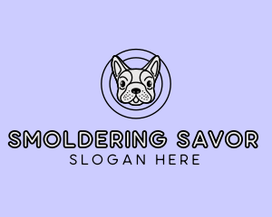 French Bulldog Dog logo design