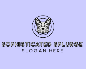 French Bulldog Dog logo design