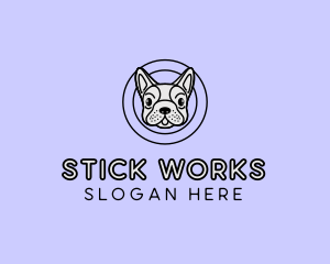 French Bulldog Dog logo design