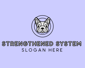 French Bulldog Dog logo design