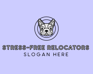 French Bulldog Dog logo design