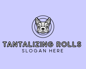 French Bulldog Dog logo design