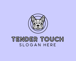 French Bulldog Dog logo design