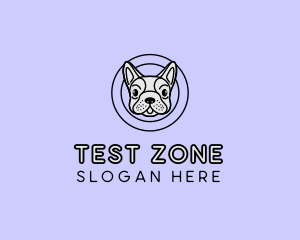 French Bulldog Dog logo design