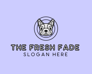 French Bulldog Dog logo design