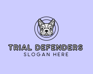 French Bulldog Dog logo design