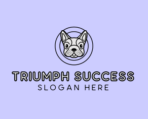 French Bulldog Dog logo design