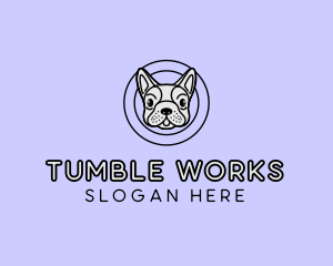 French Bulldog Dog logo design