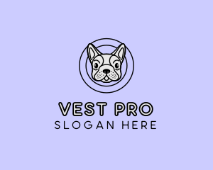 French Bulldog Dog logo design