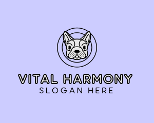 French Bulldog Dog logo design