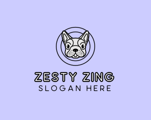 French Bulldog Dog logo design