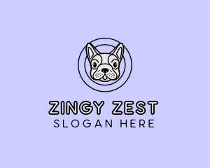 French Bulldog Dog logo design