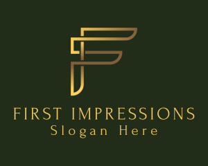 Luxury Gold Letter logo design