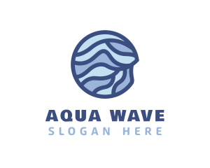 Modern Aquatic Waves logo design