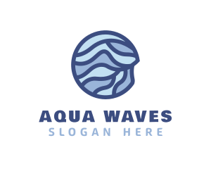 Modern Aquatic Waves logo design