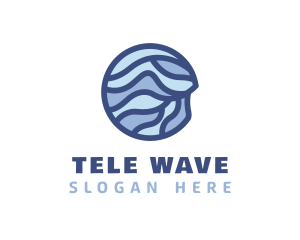 Modern Aquatic Waves logo design