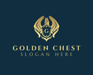 Elegant Pegasus Shield logo design