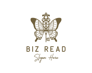 Key Butterfly Wings logo design