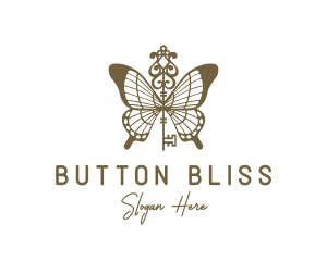 Key Butterfly Wings logo design