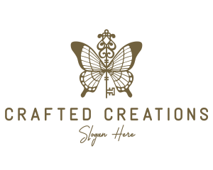 Key Butterfly Wings logo design