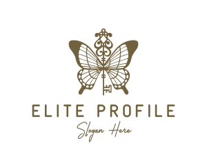 Key Butterfly Wings logo design