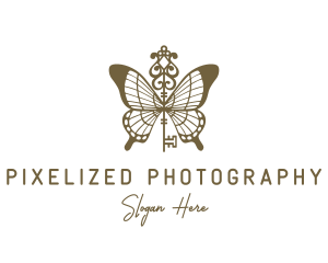 Key Butterfly Wings logo design