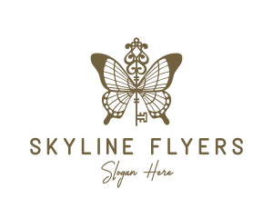 Key Butterfly Wings logo design