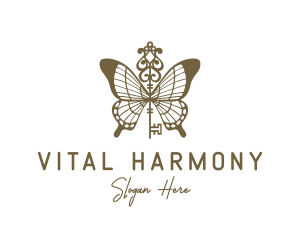 Key Butterfly Wings logo design