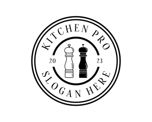 Kitchen Salt Pepper logo design