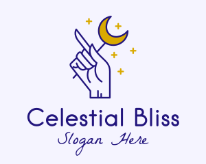 Celestial Hand Astrologist logo design