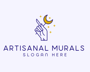 Celestial Hand Astrologist logo design