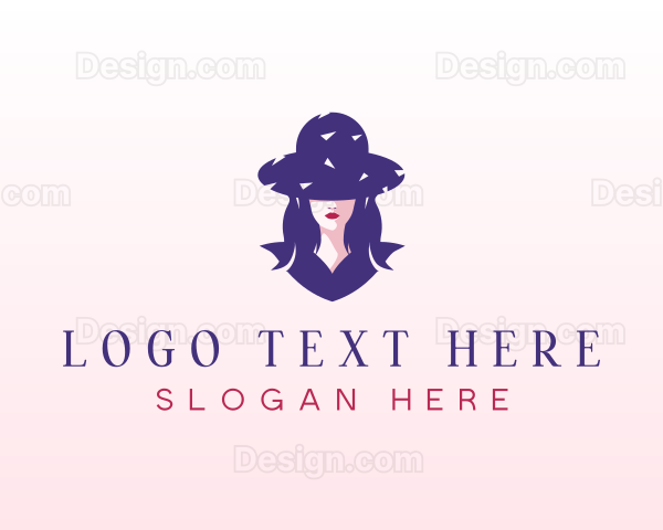 Beautiful Fashion Woman Logo