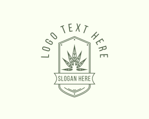 Marijuana Leaf Plant logo