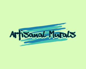 Artist Painting Graffiti logo design