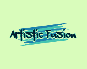 Artist Painting Graffiti logo design