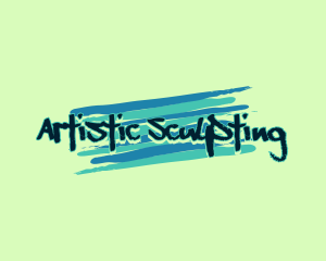 Artist Painting Graffiti logo design