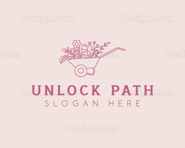 Floral Landscaping Plant Logo