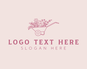 Floral Landscaping Plant logo