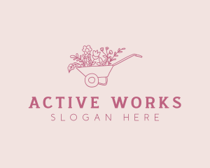 Floral Landscaping Plant Logo