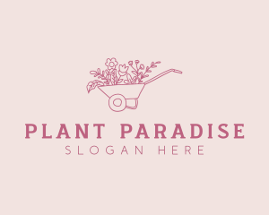 Floral Landscaping Plant logo design