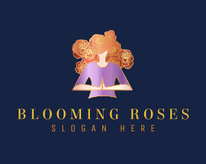 Meditation Yoga Rose logo design